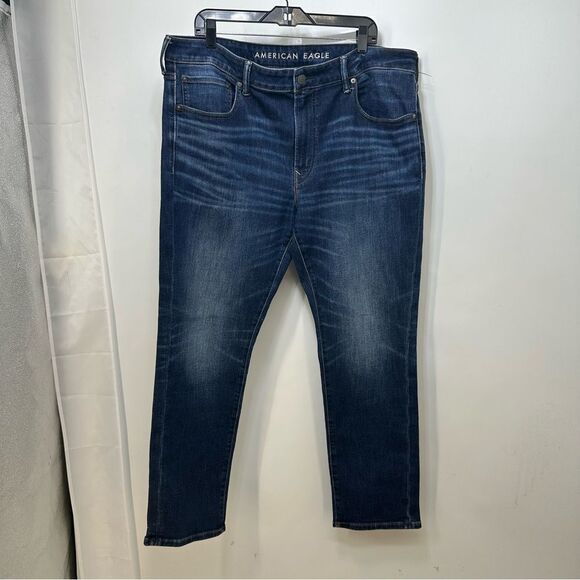 American Eagle Mens' Size 38 X 30 Airflex+ Straight Leg Jeans - Picture 1 of 9
